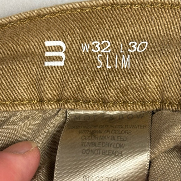 Mott & Bow Slim Mercer Khaki Men's Jeans Size 32X30 Tan Casual Collegiate - Picture 10 of 12